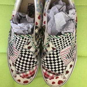 Vans patchwork checkered floral 9.5